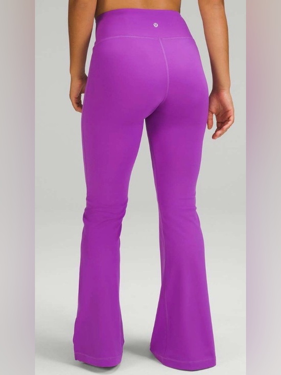 lululemon athletica Pants - NWOT New Lululemon Groove Super-High-Rise Split-Hem Flare Nulu Moonlit Magenta